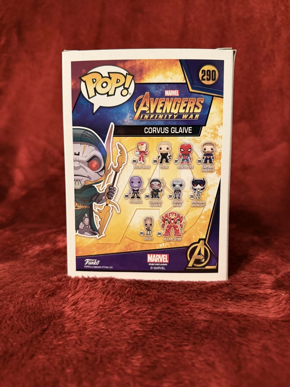 Funko POP! #290 Marvel Corvus Glaive Vinyl Figure - Gold, White & Red - Picture 3 of 6